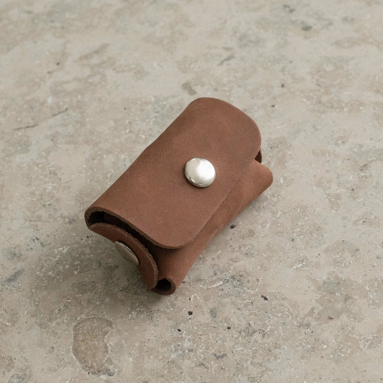 Pop Bag Stockholm Leather Hazel Silver Button