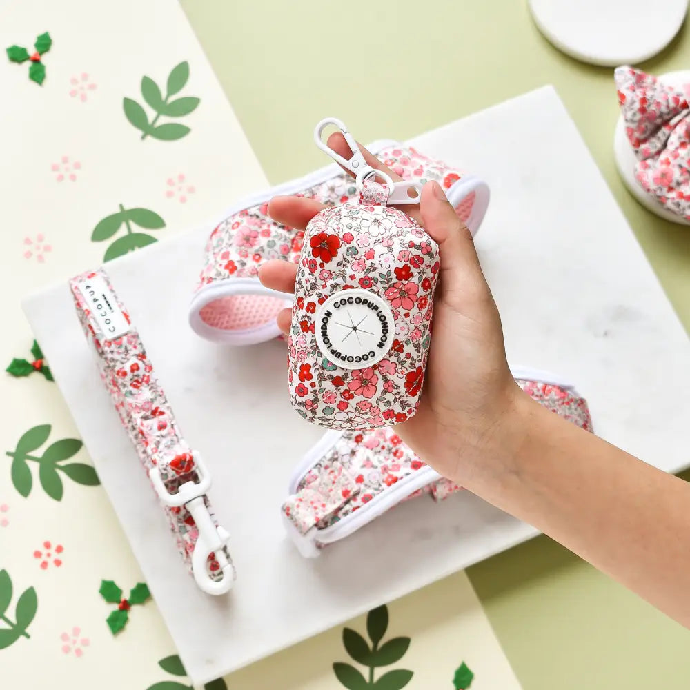 Porta sacchetti per bisogni - Quilted Cute Flowers