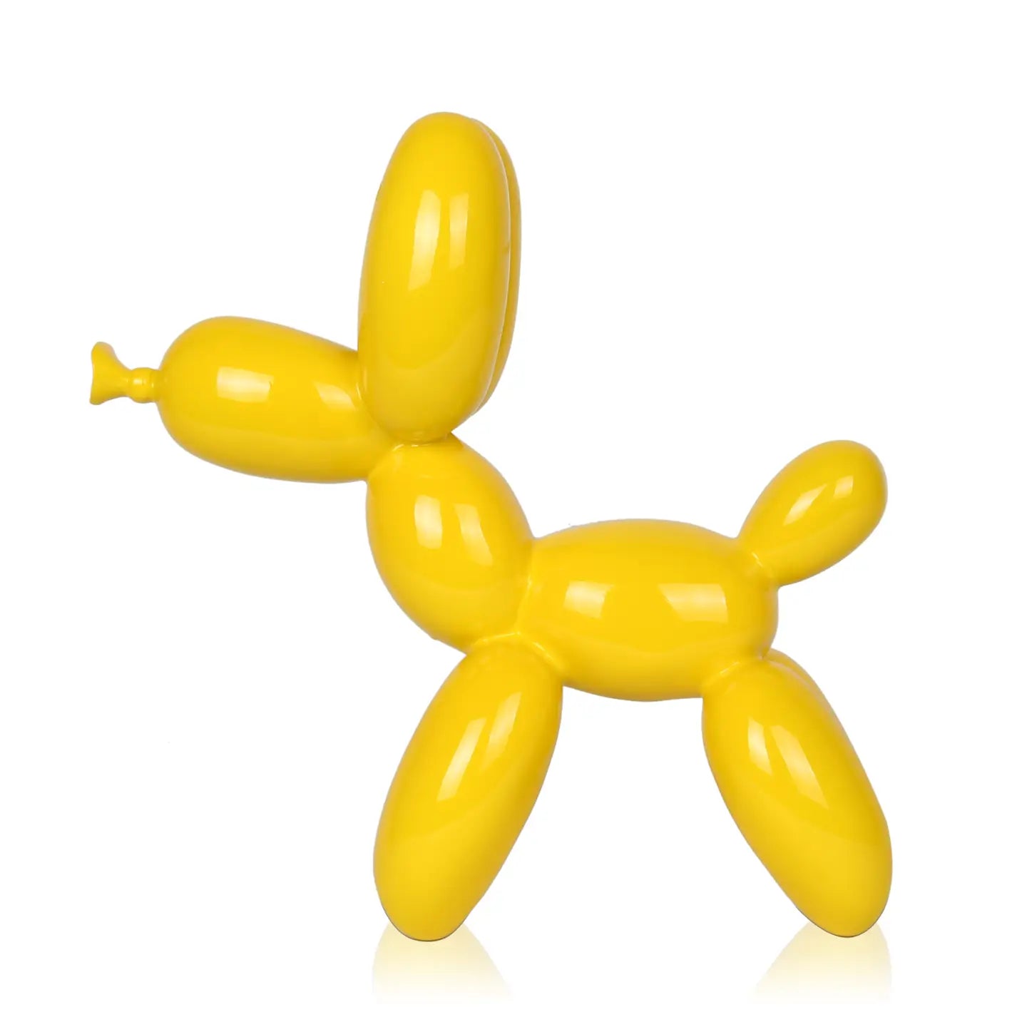 Scultura in Resina 'Small Balloon Dog' – Giallo Lucido