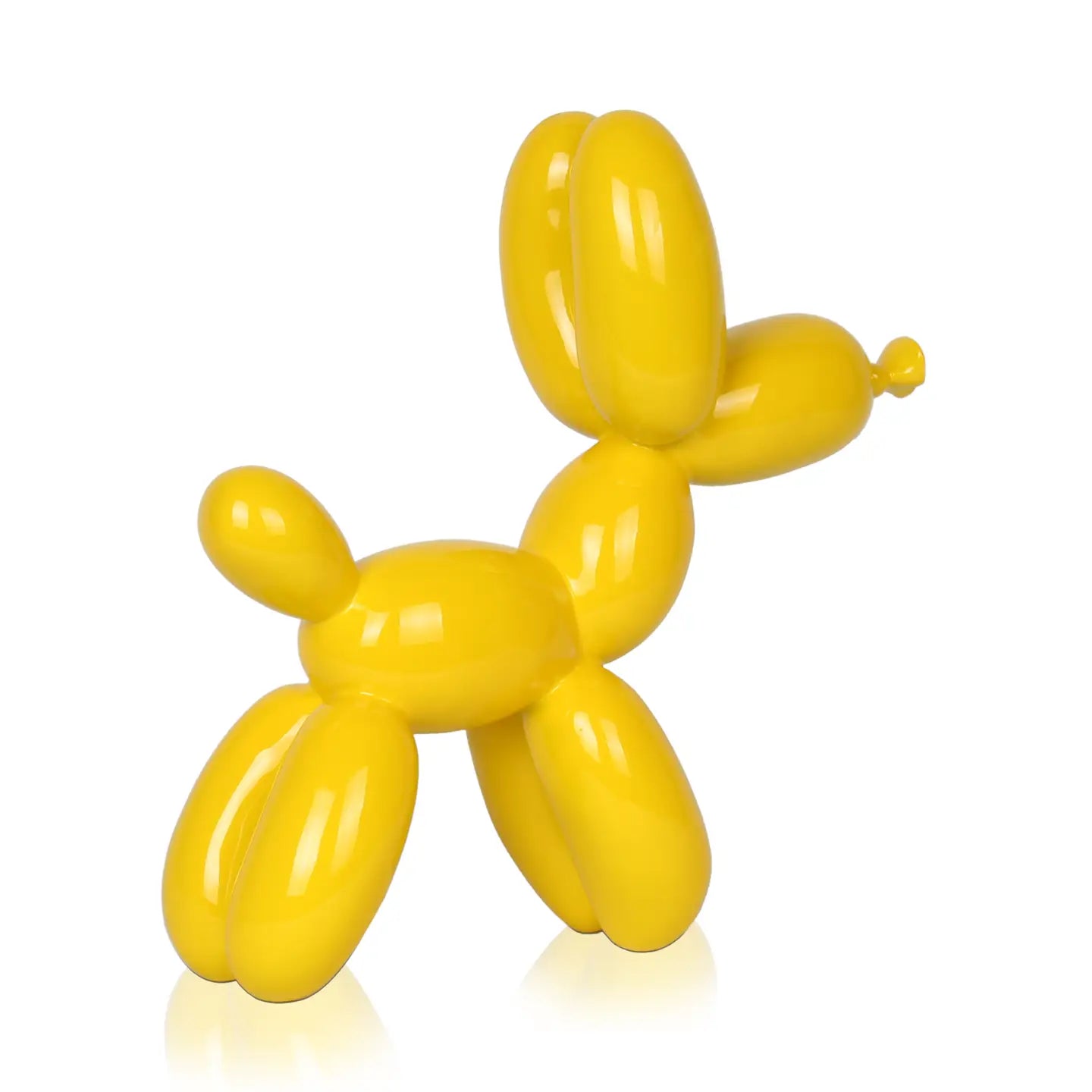 Scultura in Resina 'Small Balloon Dog' – Giallo Lucido
