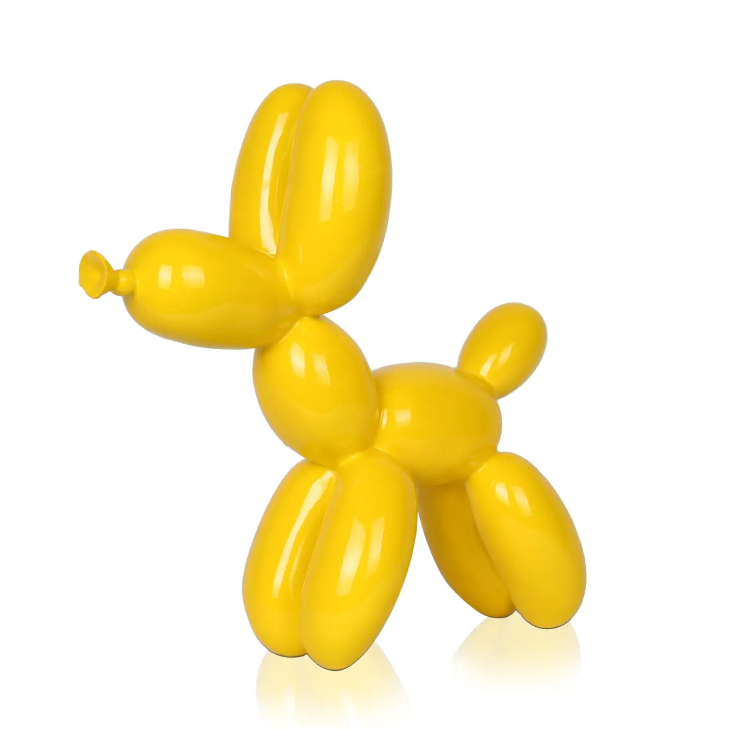 Scultura in Resina 'Small Balloon Dog' – Giallo Lucido