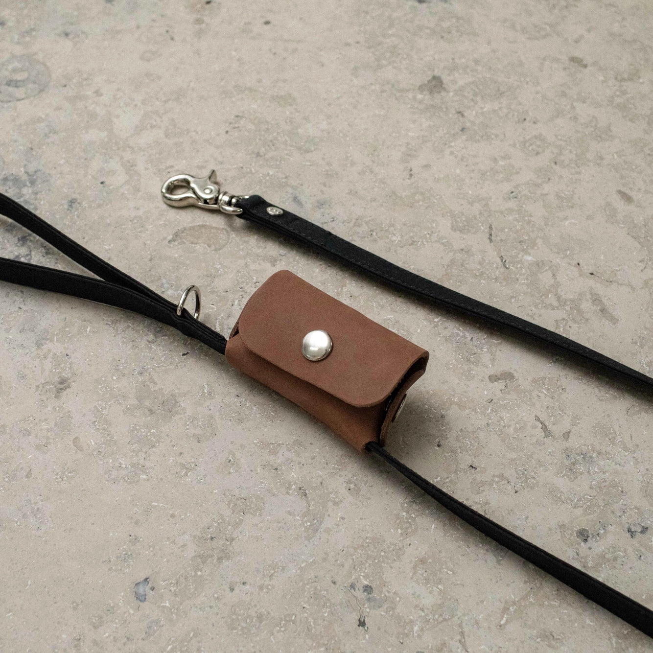 Pop Bag Stockholm Leather Hazel Silver Button